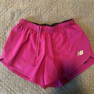 New Balance Women's Magenta Athletic Shorts